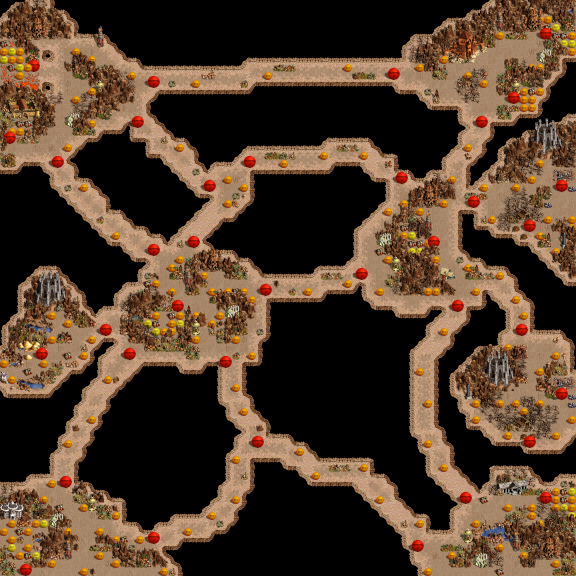 Dwarven Tunnels (Allies) underground map large.png